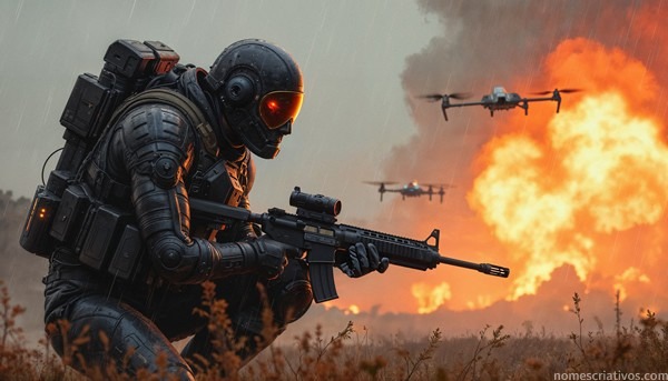 Nomes soldados futuristas